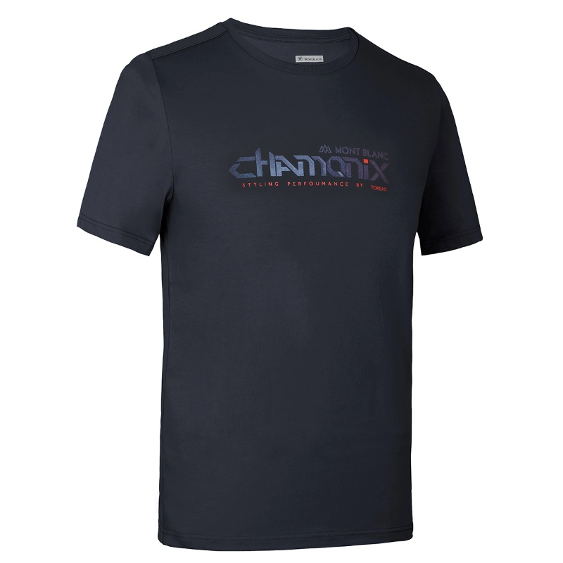 探路者（TOREAD） 探路者T恤男 户外18春夏新款男式弹力吸湿排汗印花短袖T恤 KAJG8137