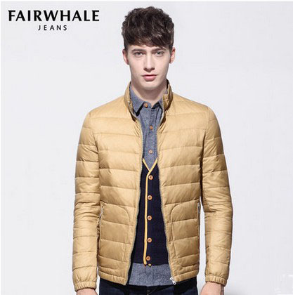 马克华菲羽绒服 2015冬装轻薄羽绒外套 男士修身立领保暖 潮 7251